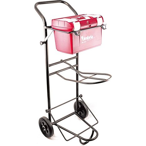 Chariot à roulettes et poignée en métal pour selle et valise en métal