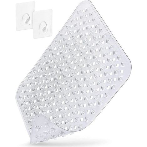 Tapis de Douche antidérapant Sensible à la Peau 53x53cm, Fixation INCL. Tapis antidérapant pour la Douche sans BPA Tapis de Bain résistant aux moisissures & Lavable (1/4)