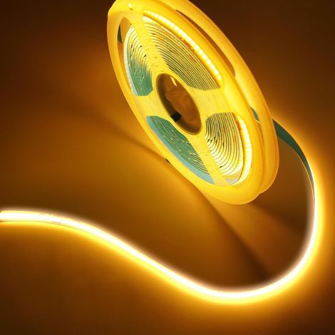 x 5M COB LED Strip, Dimmable 2700K, RF Remote Control, 8mm Width, For Indoor Decoration (1/5)
