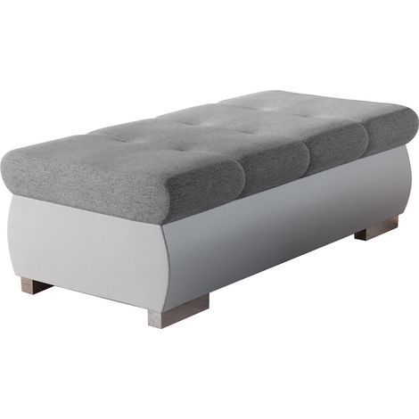 Banc Comfivo 123, Soft 017 + Soul 17, 39x60x120cm, Diamètre: 0, Faux cuir + Tapisserie, Pieds: Métal, 0 (1/5)