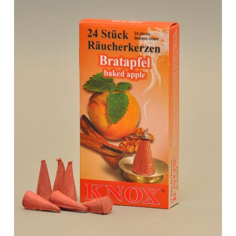 Knox Räucherkerzen - Bratapfel 24 Stück