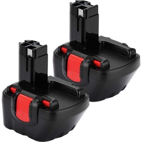 2x Ni-MH 12V 3600mAh Akkus für Bosch Werkzeuge, Ersatzakku BAT043 (1/5)