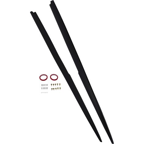 Black Extension Kit for BMW 5 Series M5 E60 E61 2004-2010 Side Skirt Panel (1/5)