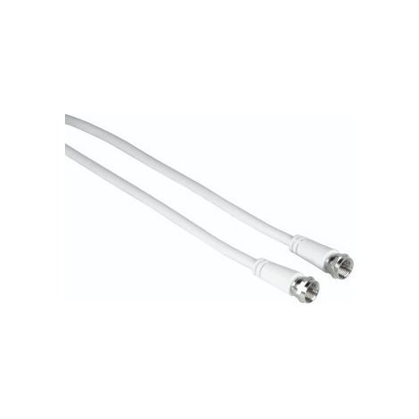 Câble d'antenne - HAMA - Connecteur F - 3m - Coaxial - Double blindage