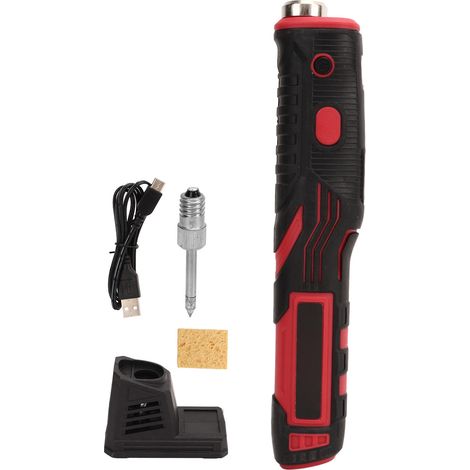 Cordless Soldering Iron 8W Touch Sensing Fast Heating Portable USB Solder Iron with LED Light (1/5)