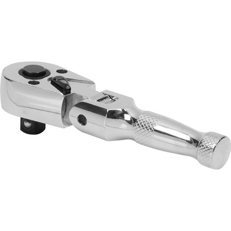 Sealey AK661SF Premier Stubby Flexi-Head Ratchet Wrench 3/8"Sq Drive