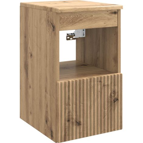 vidaXL Mobile da Bagno Rovere Artigianale 30 x 35 x 50 cm