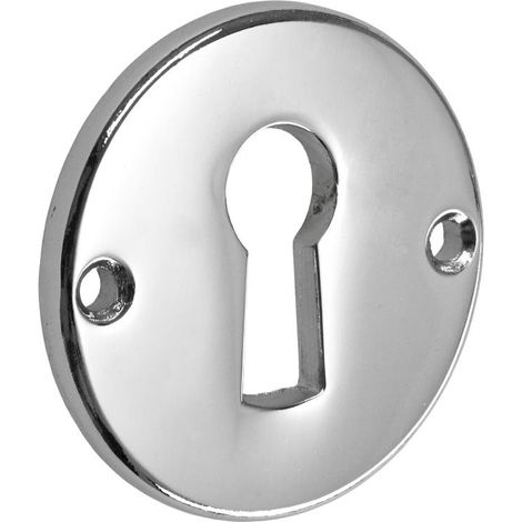 Hettich Schlüsselschild verchromt Ø 30 mm Möbelbeschläge
