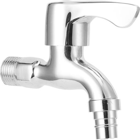 Robinet mural – filetage mâle G1/2″ – brossé – eau froide – évier / vadrouille / piscine – salle bain (1/5)