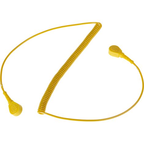 Cordon ESD de mise à la terre RS PRO, Liaison, 1.8m 10mm Spiralé ( Prix pour 1 ) (1/4)