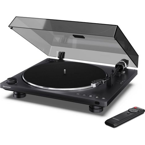Sharp RP-TT100 Tocadiscos Automático Bluetooth 5.4 USB-C RCA Preamplificador Audio-Technica AT-3600L Mando a Distancia