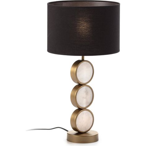 Lampe muniesa - Blanc, doré (1/4)