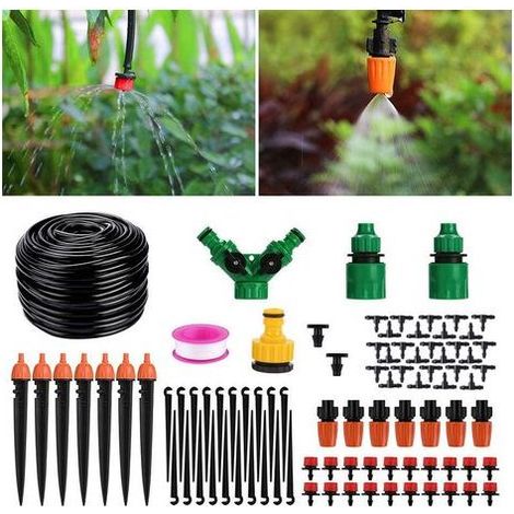 Kit di irrigazione fai-da-te TAISHENGDA, sistema di irrigazione a goccia automatico da 40 m per giardino, terrazzo, serra, orto, prato (1/5)