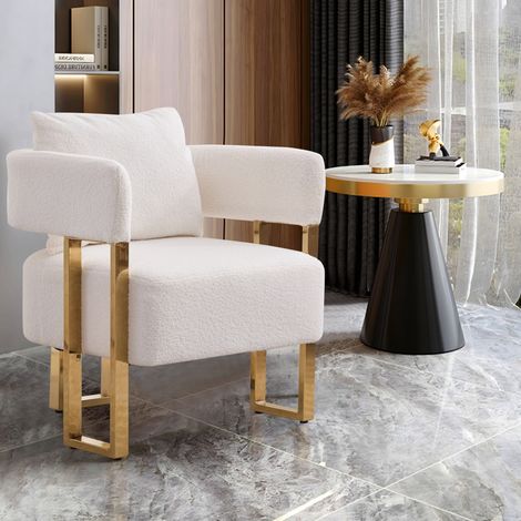 Un canapé minimaliste et luxueux, idéal comme fauteuil lounge une place pour le salon, le balcon ou la chambre. Design élégant et spacieux. (1/5)