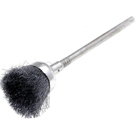 Brosse en acier sur tige Diametre du mandrin 2.34mm - Style Epais