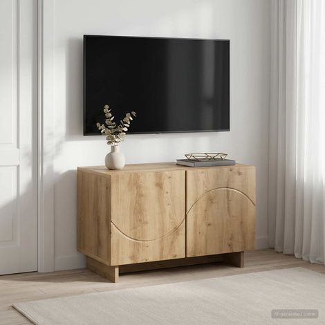 vidaXL TV Stand 60 x 34.5 x 40 cm Artisan Oak Engineered Wood (1/5)