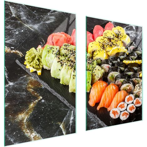 PLACA PROTECTORA DE VIDRIO PARA COCINA 65x52 SUSHI (1/5)
