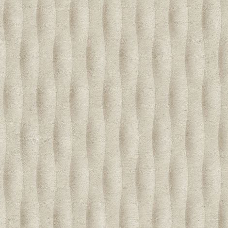 Vliestapete - Fashion for Walls 5 - Taupe Creme Beige Streifen Wellen GMK Erismann - 1052302 (1/5)