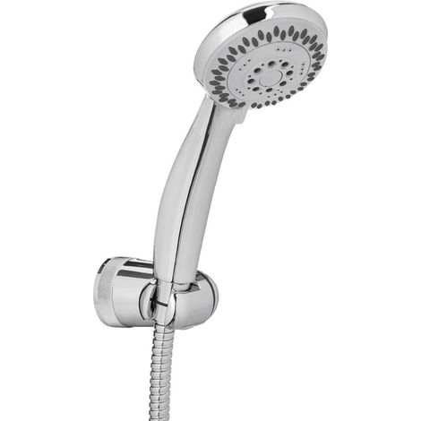 Soffione doccia manuale Esla a 5 funzioni con tubo flessibile da 1,5 m e maniglia (1/2)