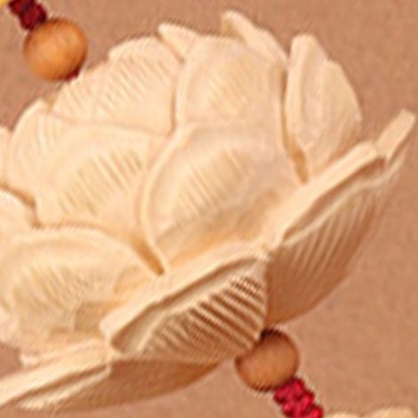 Porte-Bonheur Guanyin Lotus Sculpté Main Rouge Vin Suspension Rétroviseur Auto Ornement Décoratif Accessoire Voiture (1/3)