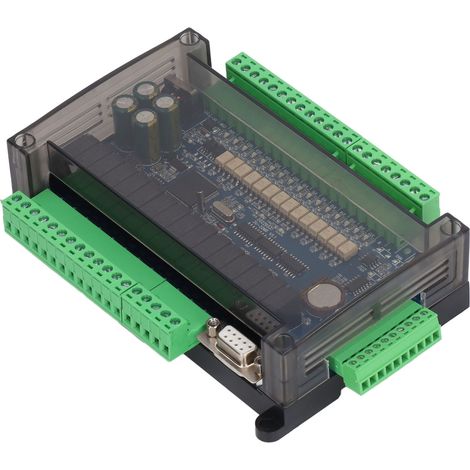 Carte de contrôle industrielle PLC 24 V CC 3-32MR-3V3I-2D-6I60K-MTKF : entrées/sorties haute vitesse 6AD-2DA, compatible MODBUS avec RS485, horloge et compteur haute vitesse 6 canaux (1/5)