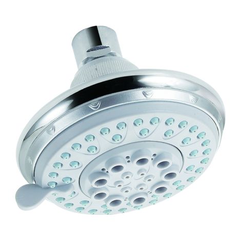 Soffione doccia a 5 getti Mod. 12613 diametro 100 mm soffione con sistema anticalcare cromo (1/3)