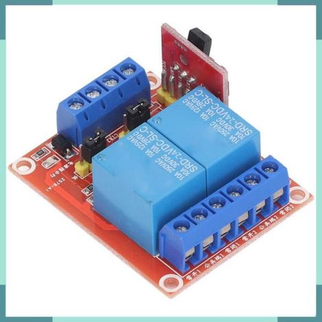 1 Module de relais télécommande, 2 canaux, 10A, modes instantané commutation verrouillage, maison ferme usine (1/5)