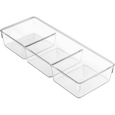 IDESIGN - INTERDESIGN - Bac de rangement transparent 3 en 1 (1/4)