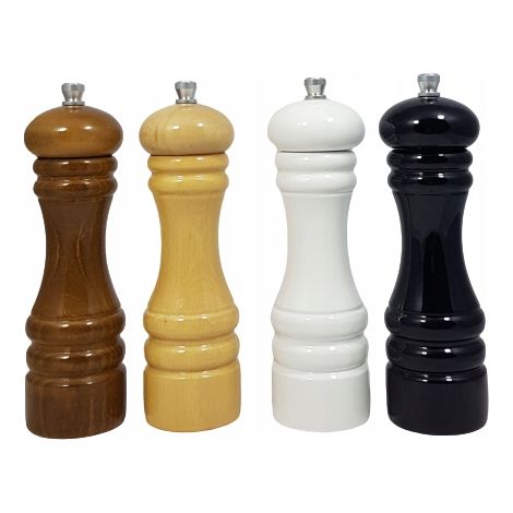 Manuelle Pfeffer- und Salzmühle aus Holz, 18 cm, ECO (1/5)