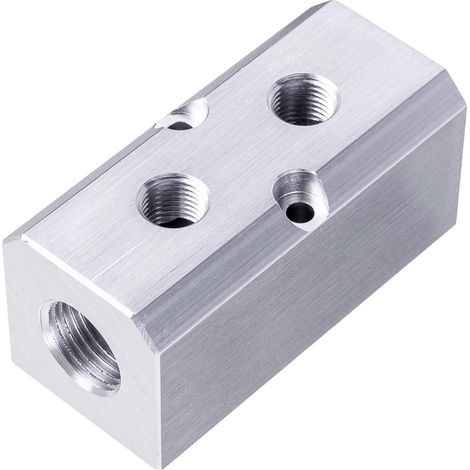 Pneumatik-Verteilerleiste für Kompressor, 2 x 1/4 Zoll und 2 x 1/2 Zoll (1/4)