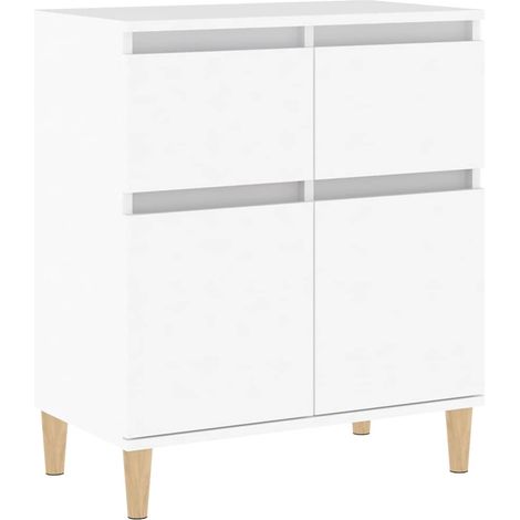 Sideboard/Anrichte/Buffet Weiß 60x35x70 cm Holzwerkstoff LXWW444117 (1/5)