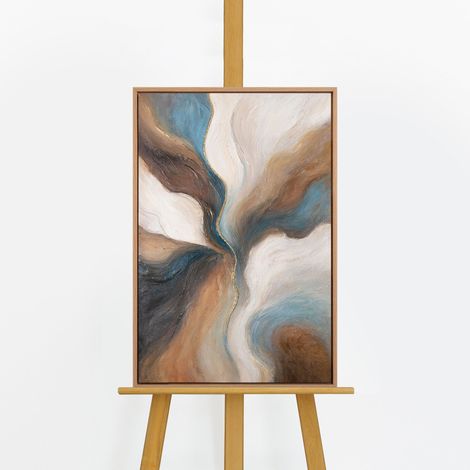 Gemälde Vergehen der Zeit Rahmen Eichefarben 60x40 cm (1/5)
