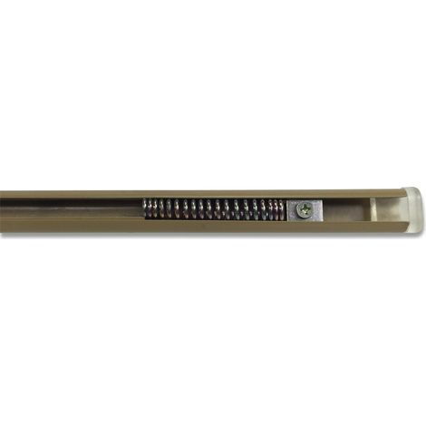 ASTA TENDA FIXXY © MARRONE A MOLLA PRESSIONE REGOLABILE PER TUTTI I TIPI DI TENDA Cm. 121/210 (1/4)