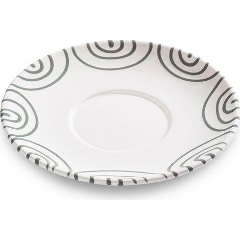 Gmundner Keramik Graugeflammt, Unterteller Teetasse Maxima (Ø18cm)
