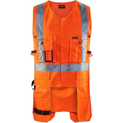 Gilet da lavoro porta-attrezzi alta visibilità 3027 - Arancione fluorescente XXL (1/4)