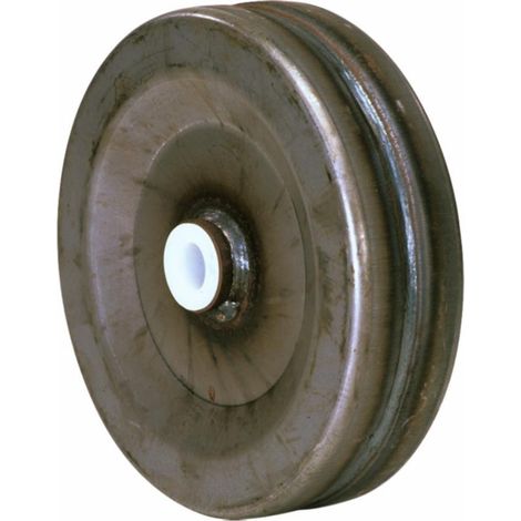 Roue en fer Ø 280X80 bague nylon Ø 30