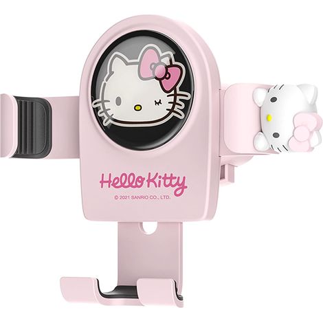 KOWOLL Support de téléphone mignon, pince pour grille d'aération en forme de chat rose, compatible avec tous les téléphones portables, joli accessoire de voiture pour femmes et filles (1/5)