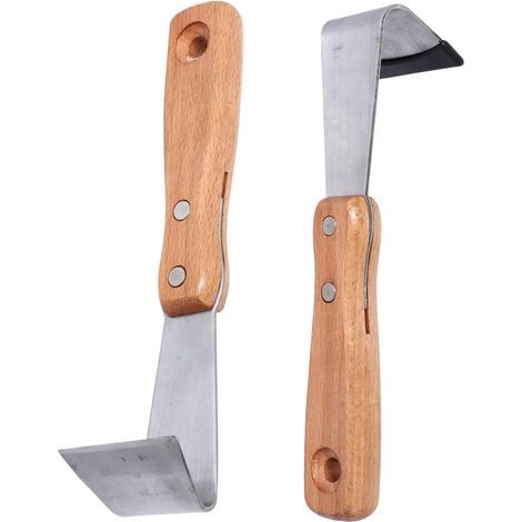 2Pcs Fissure Étrille Crevasse Désherbage Outil Fruits Arbre Écorce Grattage Cutters Jardinage Écorce Grattoirs Pelouse Cour Jardinage Outil (1/5)