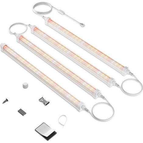 Spider Farmer GlowBar10D 10W LED Pflanzenlicht mit Vollspektrum, dimmbar und Magnetverbindung für Innenräume, Keimlinge und Gärten