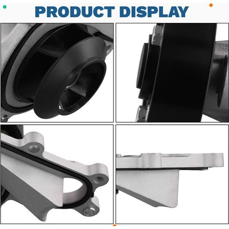 1 color set: silver + black material: metal + plastic water pump/cooling pump for car engines.--DTEKGAZ
