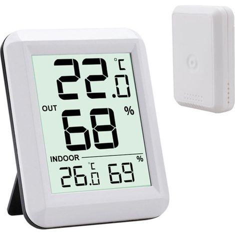Digitales Hygrometer Innenthermometer Thermometer für Zuhause Feuchtigkeitsmesser Temperatur und Feuchtigkeitsmessung Digitale Wetterstation Feuc (1/5)