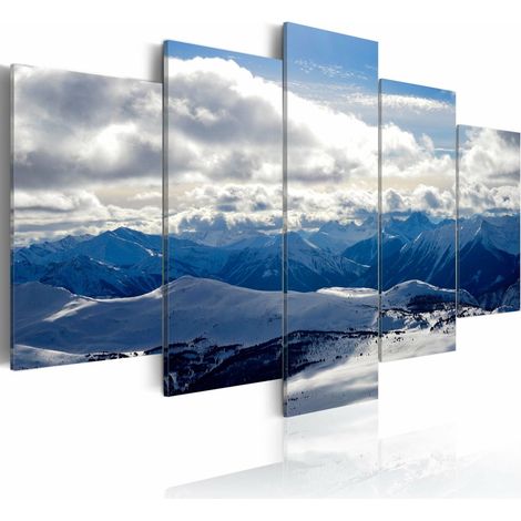 Tableau visage hivernale - 200 x 100 cm (1/4)