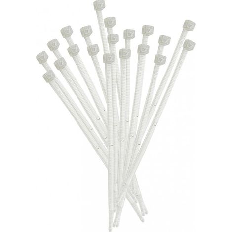 Fascette di cablaggio in nylon - Colore: Bianco, Lunghezza: 140 mm, Larghezza: 3,6 mm