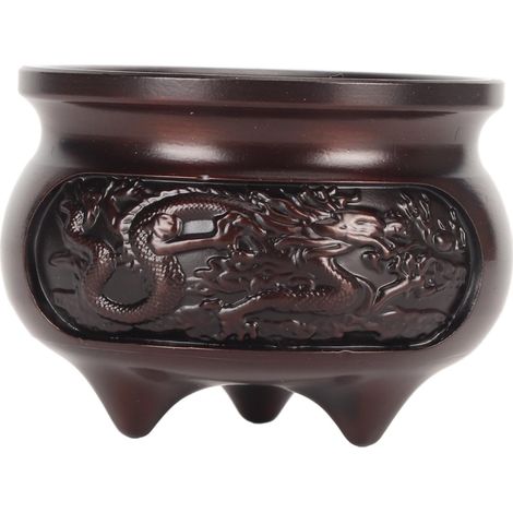 Brûleur d'Encens en Métal Décoratif Anti-Rouille avec Support pour Bâtonnets, Base Bronze Violet (1/5)