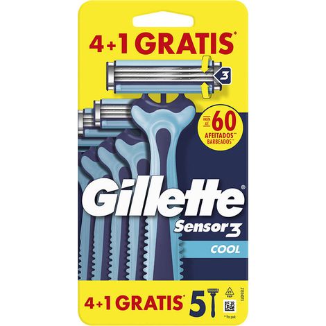 Lames de rasoir Gillette SENSOR3 COOL (4 Unités)