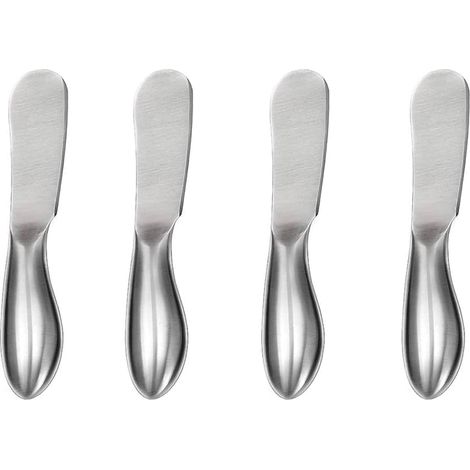 Lot de 4 couteaux à beurre ergonomiques en inox