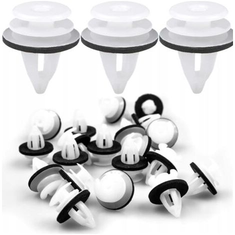 100 Pcs Clips Voiture Universel Clips de Fixation Voiture Outils Rivet Plastique Agrafes Carrosserie pour Pare Chocs Porte de Voiture Fender Push Kit de Remplacement (1/5)