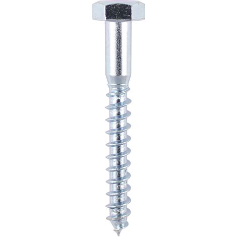 TIMco Coach Screw BZP 10 x 50mm Box Qty 100