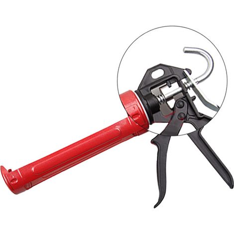 MINKUROW Professionelle Kartuschenpistole aus Metall und Silikon. Für Silikonkartuschen bis 310ml (1/4)
