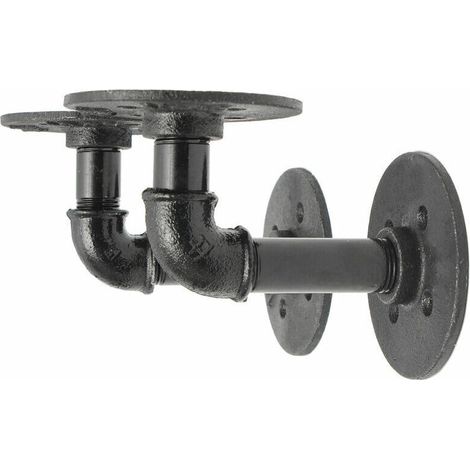 2PCS Supports d'étagère de tuyaux en acier industriel (1/5)